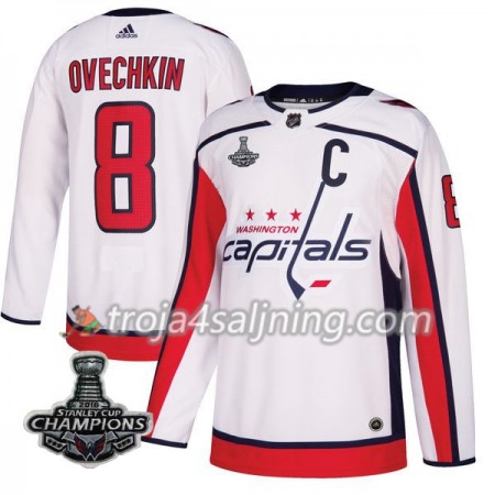 Washington Capitals tröja Alex Ovechkin 8 2018 Stanley Cup Champions Adidas Vit Authentic - NHL Tröjor Herr Washington Capitals tröja Alex Ovechkin 8 2018 Stanley Cup Champions Adidas Vit Authentic - NHL Tröjor Herr